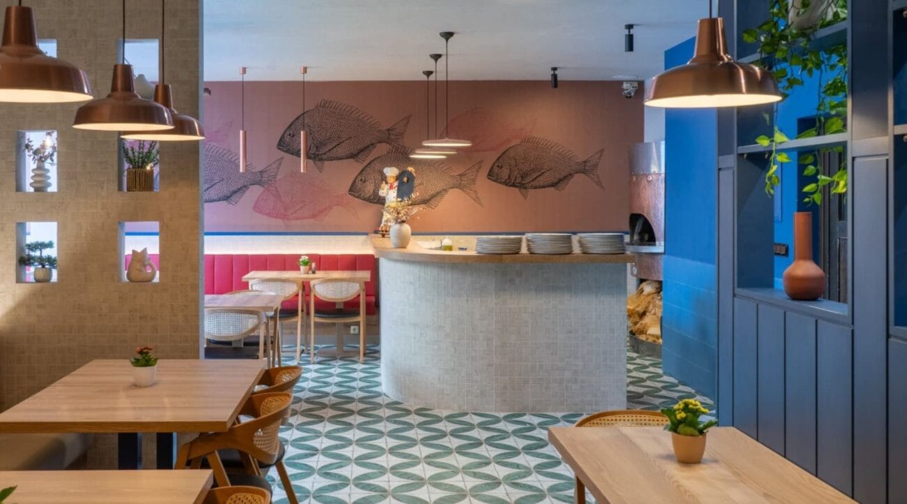 Interier restaurace pizzerie
