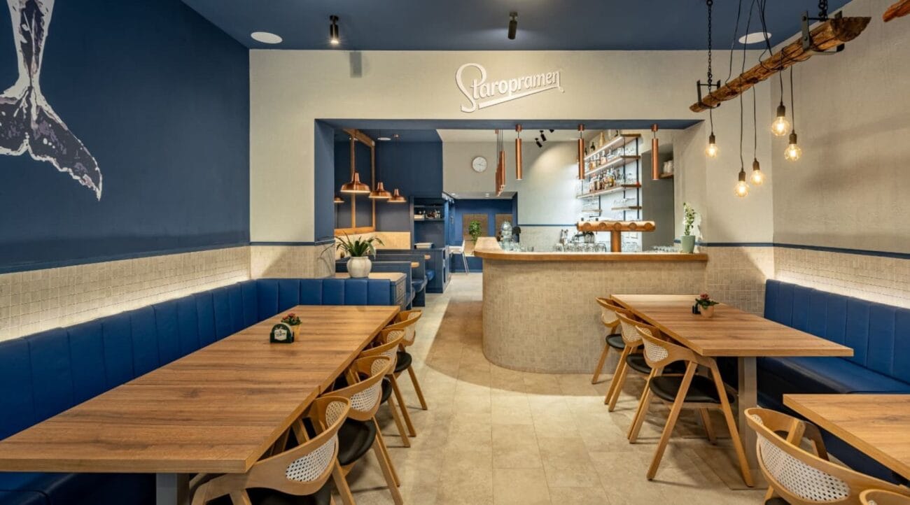 Interier restaurace pizzerie