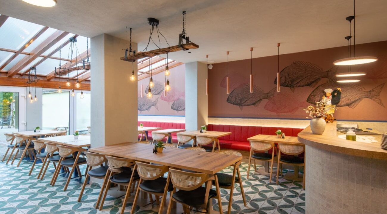 Interier restaurace pizzerie