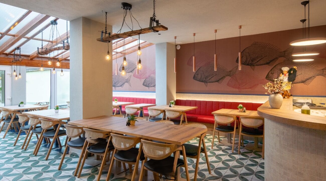 interiér restaurace